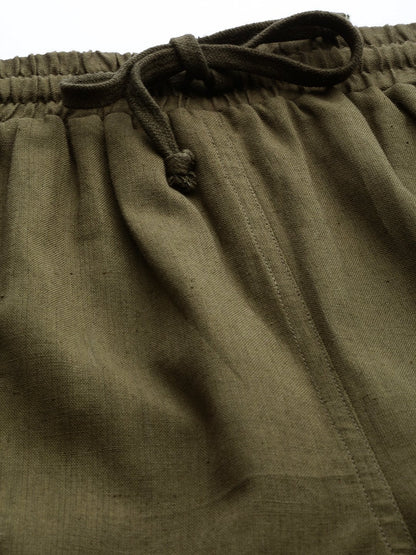 Women's Olive Side Pocket Joggers