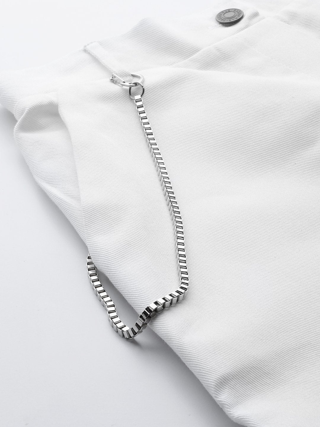 Women's White Hip-Hop Streetwear Cargo Pants