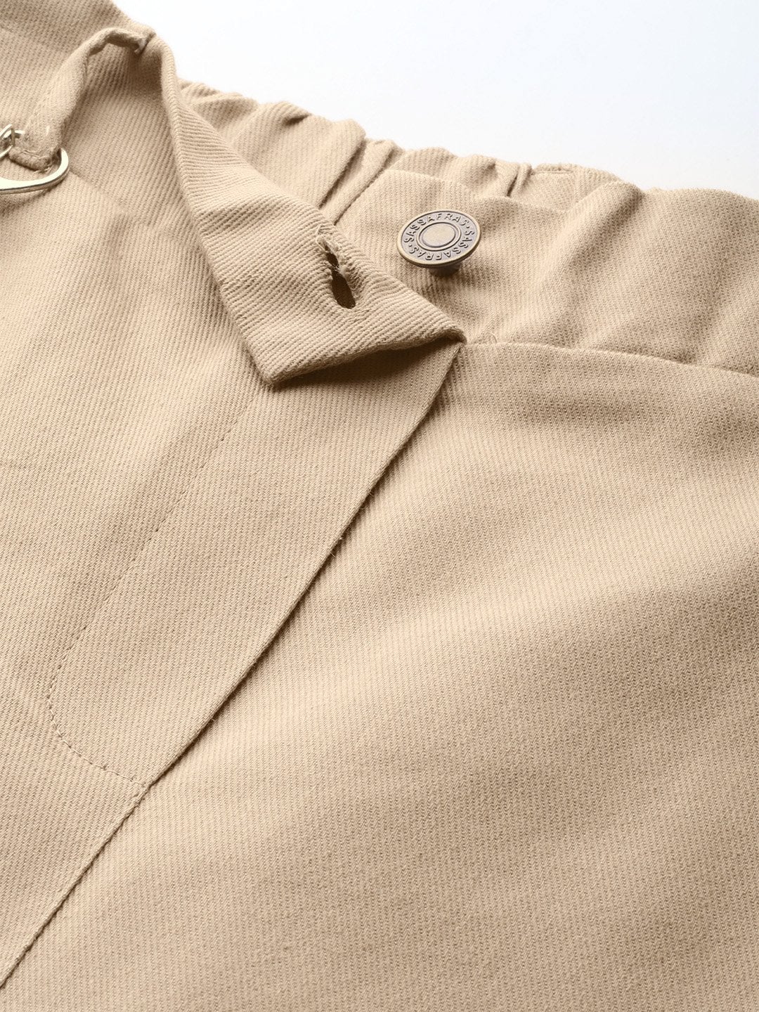 Women's Beige Hip-Hop Streetwear Cargo Pants