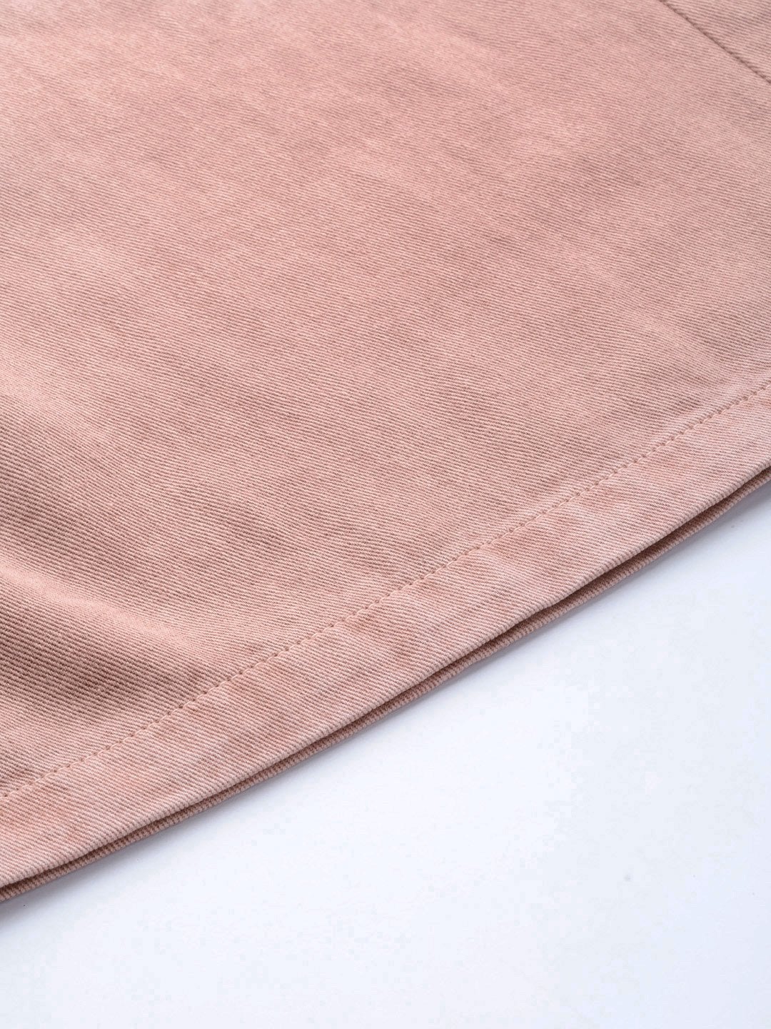 Women's Pink Denim Flared Pant