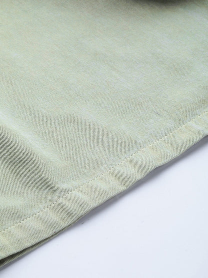 Women's Olive Denim Flared Pant