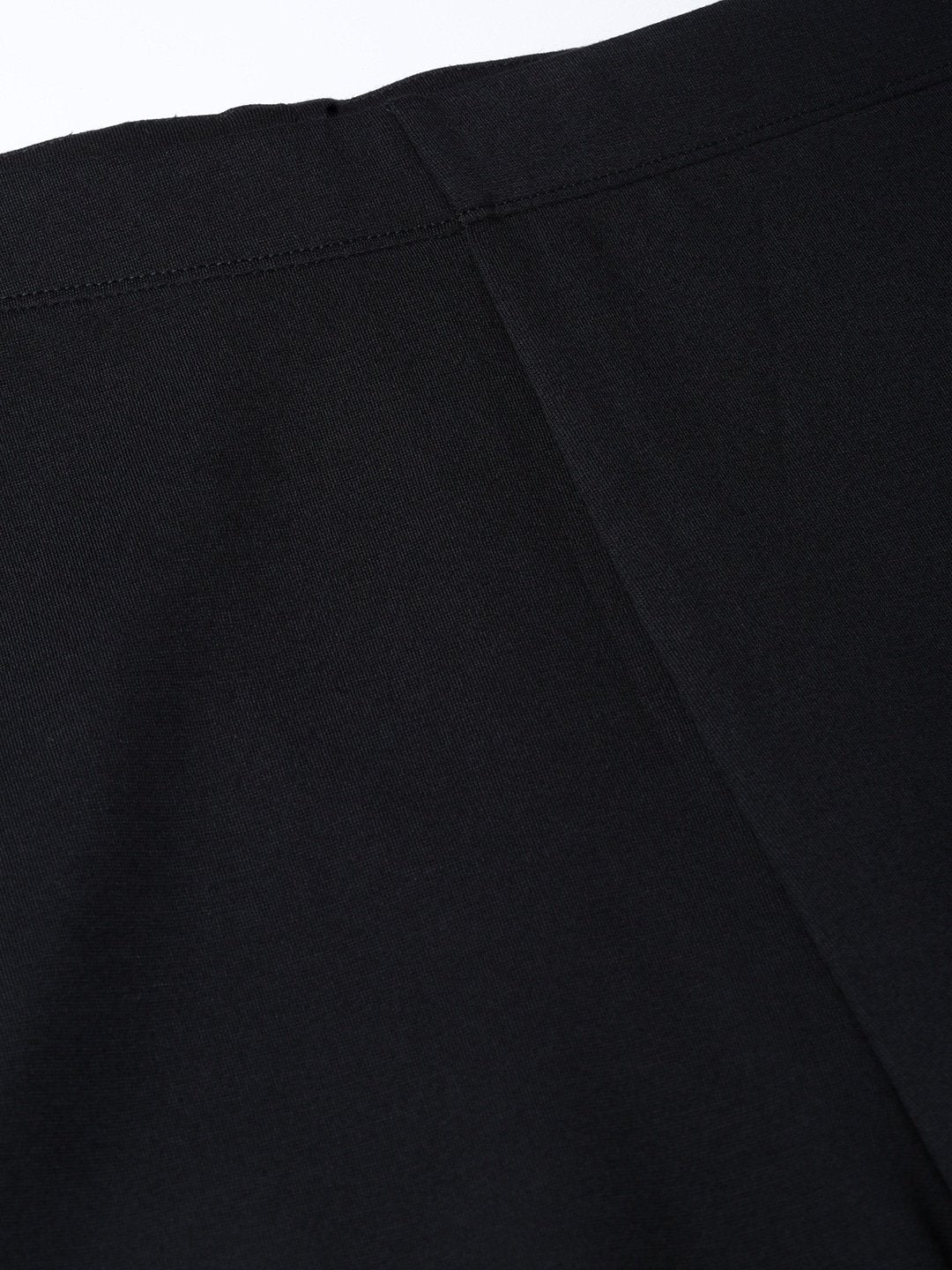 Women's Black Double Piping Detail Jeggings