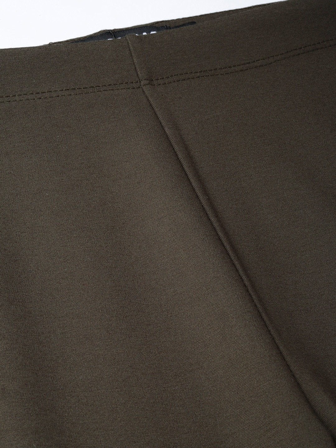 Women's Olive Embroidered Jeggings
