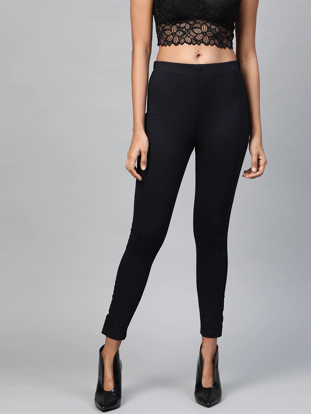 Women's Navy Side Tape Jeggings
