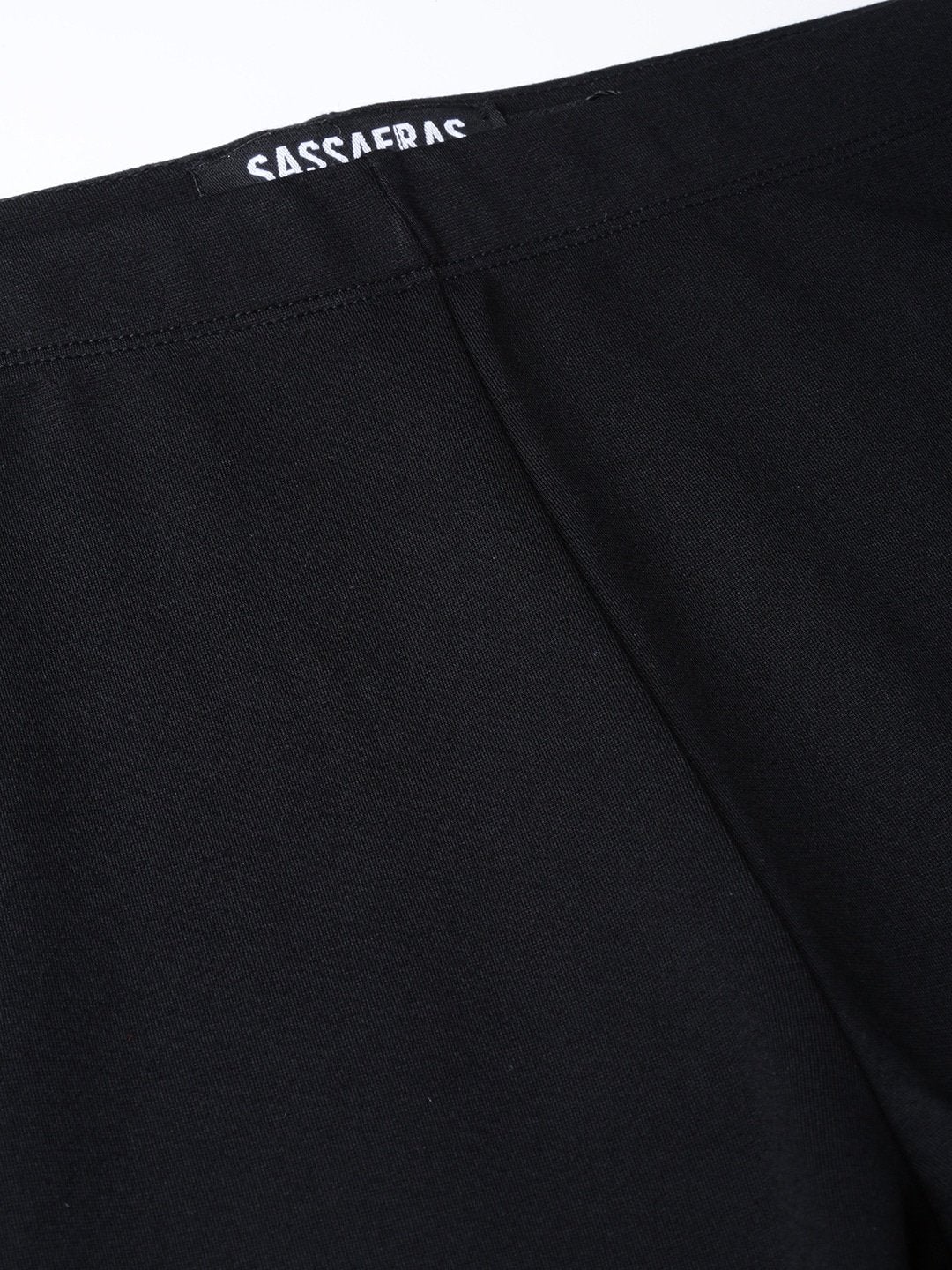 Women's Black Zipper-At-Hem Jeggings