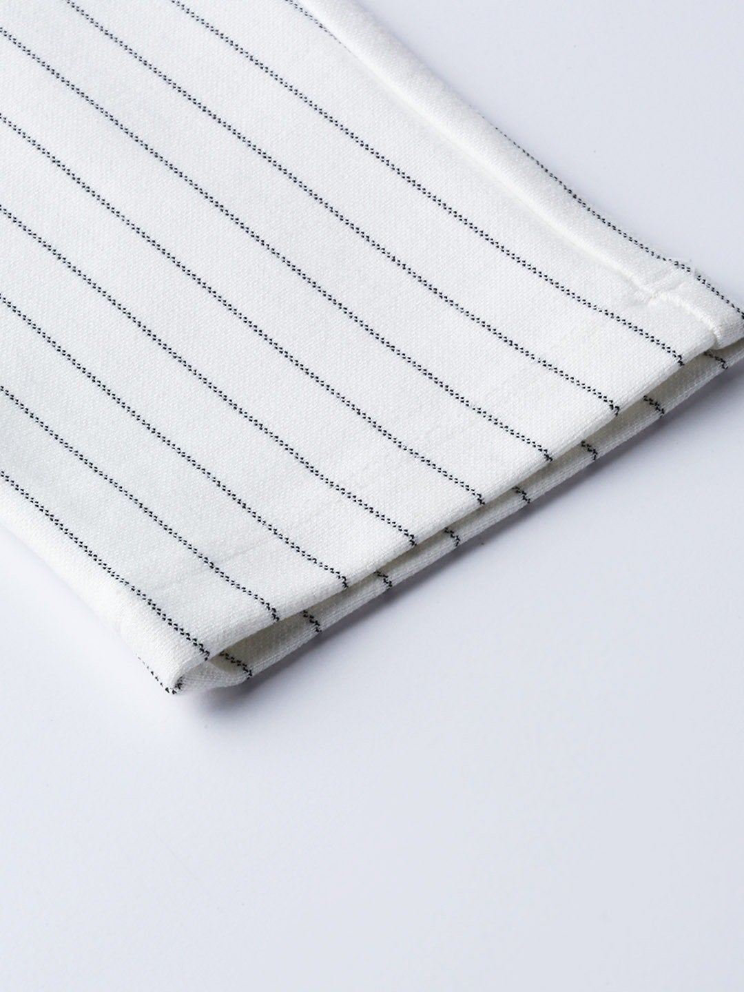 Women's White Side Zipper Striped Jeggings