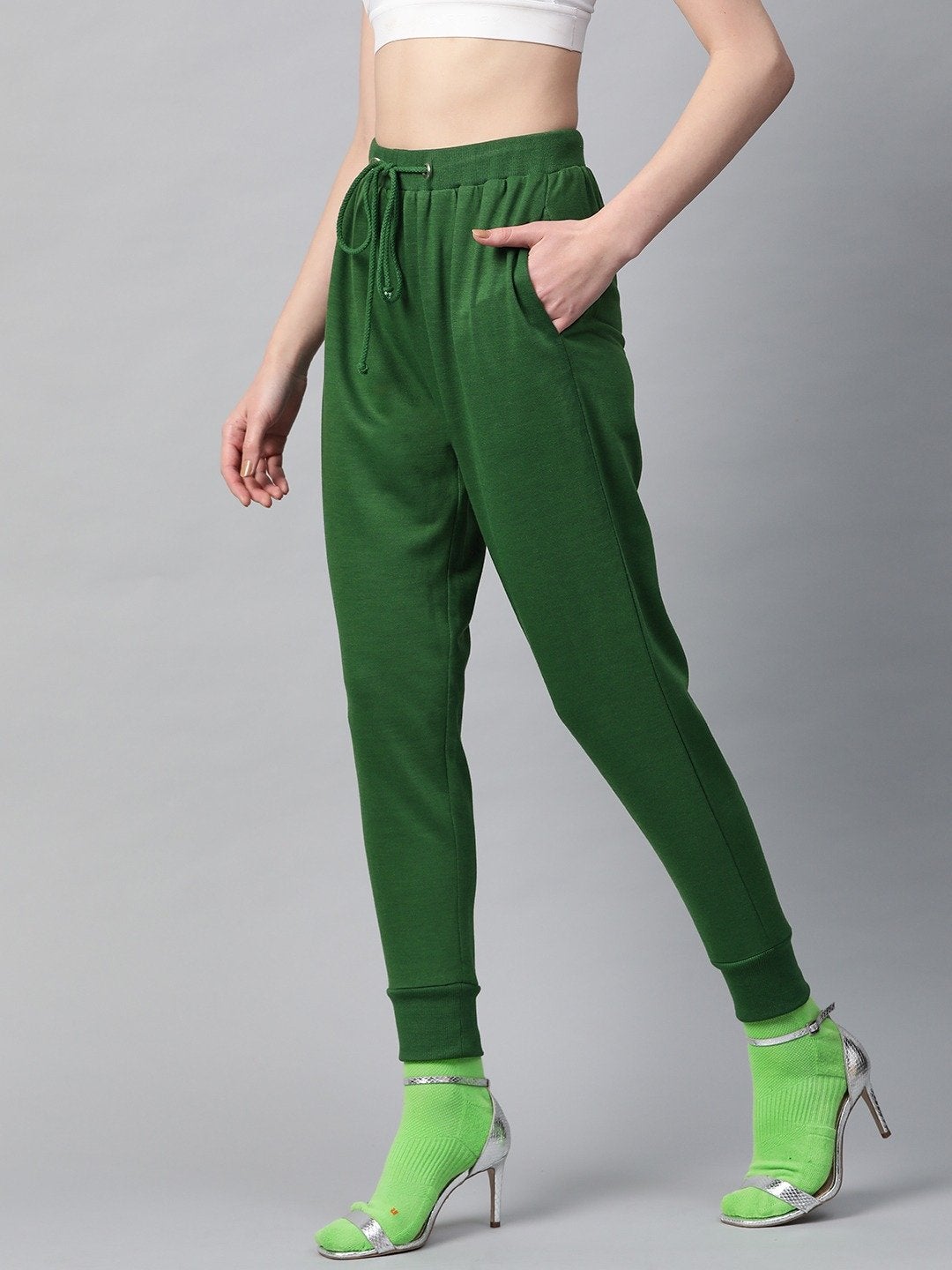 Women's Emerald Inlay Pocket Terry Jogger Pants
