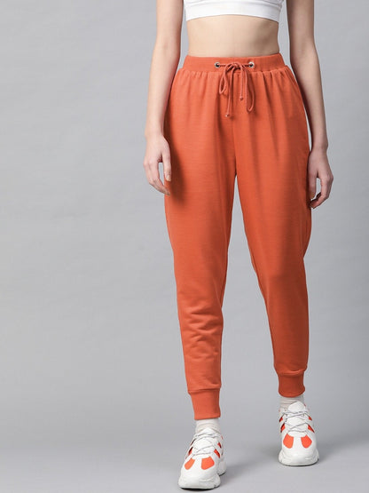 Women's Rust Inlay Pocket Terry Jogger Pants