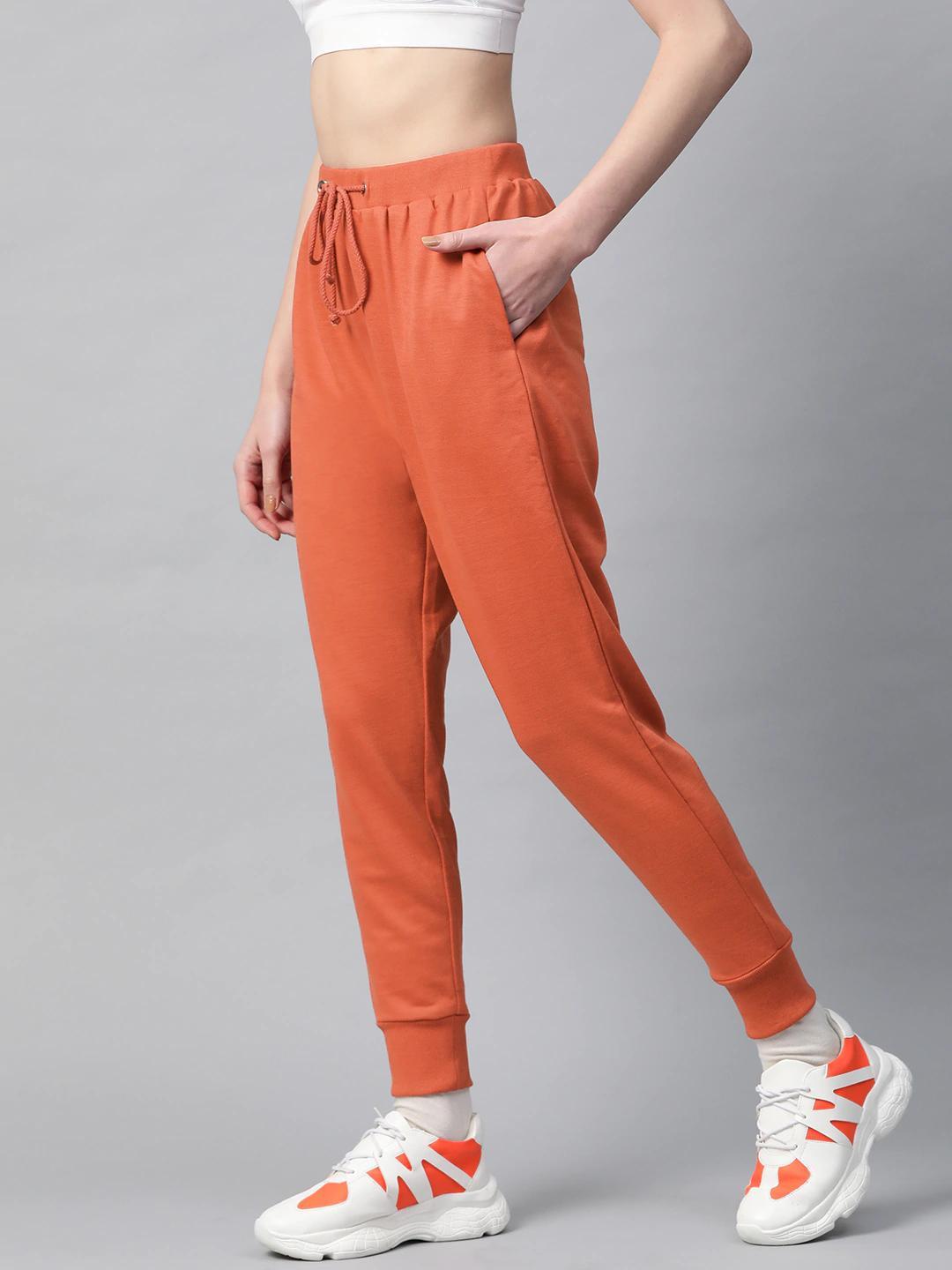 Women's Rust Inlay Pocket Terry Jogger Pants