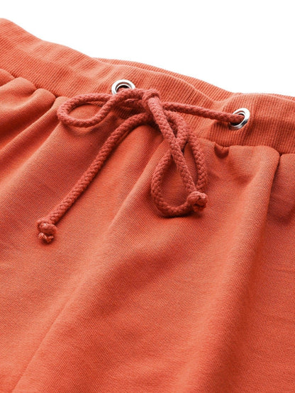 Women's Rust Inlay Pocket Terry Jogger Pants