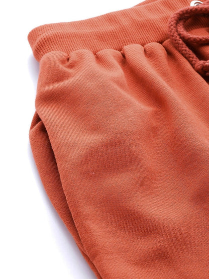 Women's Rust Inlay Pocket Terry Jogger Pants