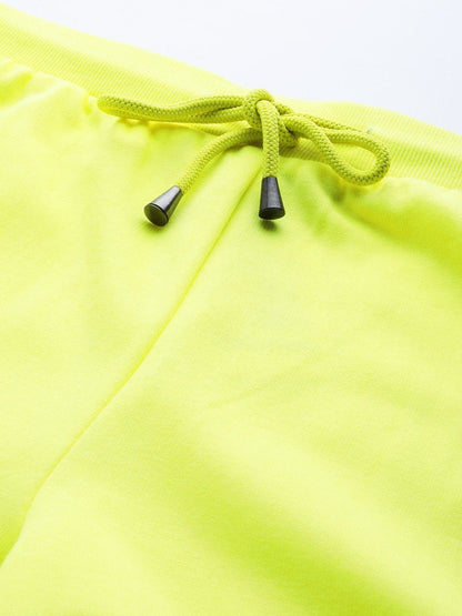 Women's Yellow Flared Sweat Pants