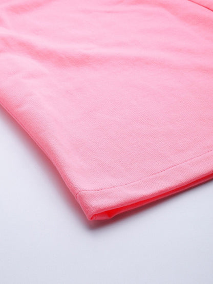 Women's Pink Flared Sweat Pants