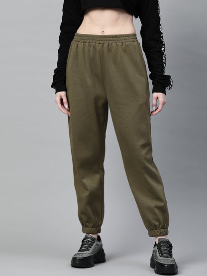 Women's Olive Fleece Jogger
