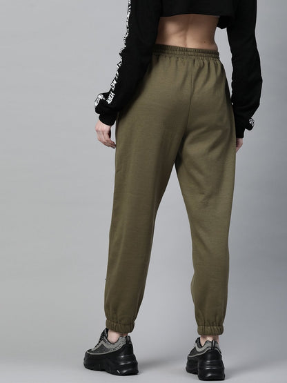 Women's Olive Fleece Jogger