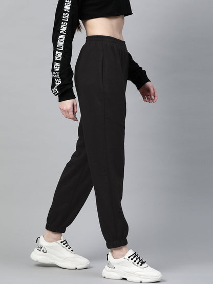 Women's Black Fleece Jogger