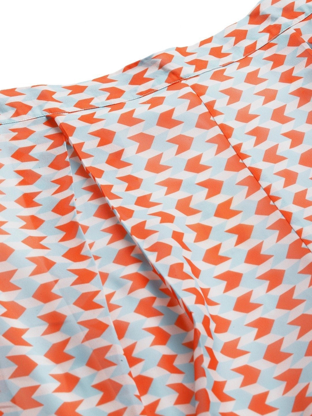 Women's Orange Arrow Print Palazzo Pants