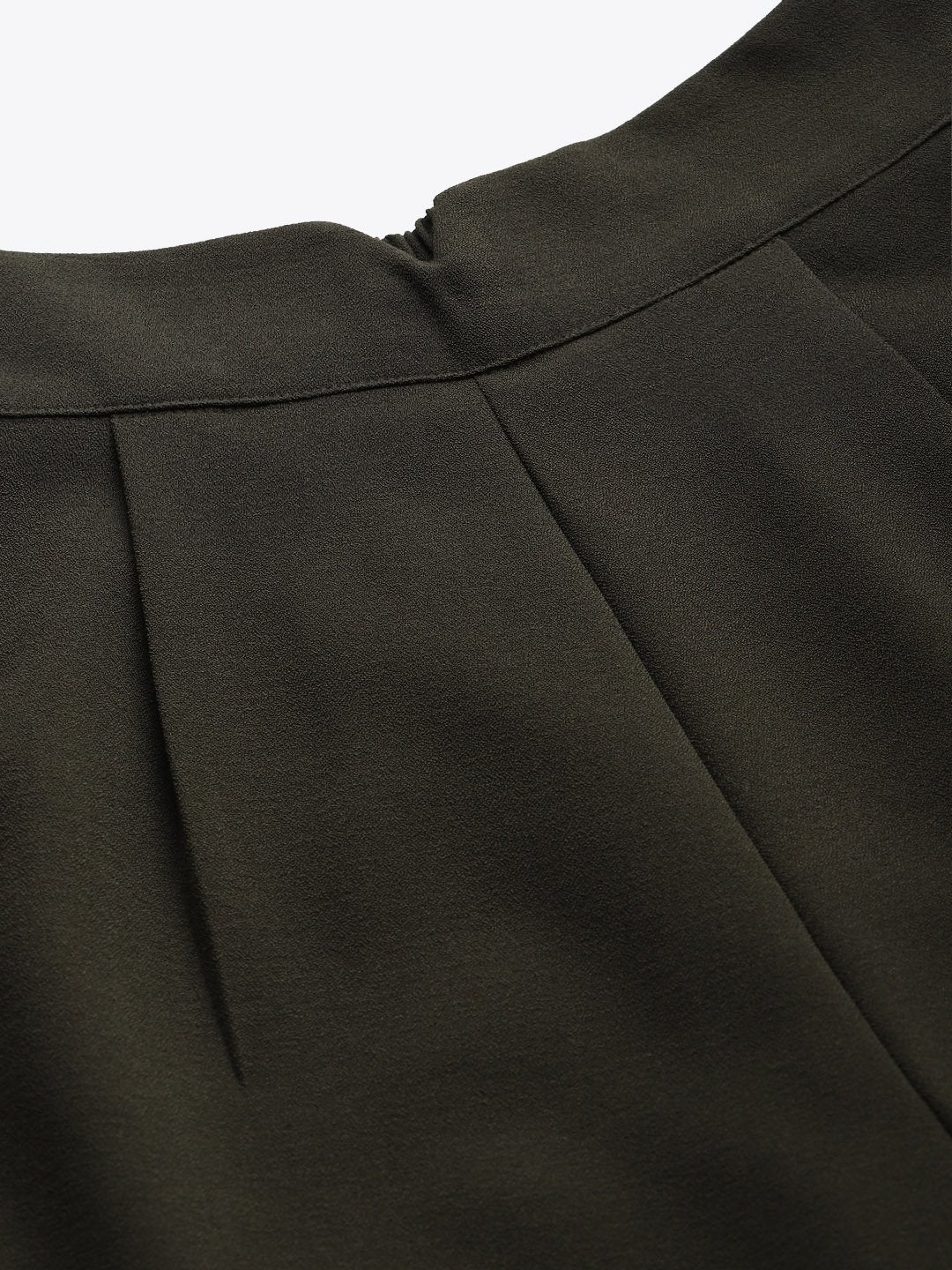 Women's Olive Flared Palazzo Pants