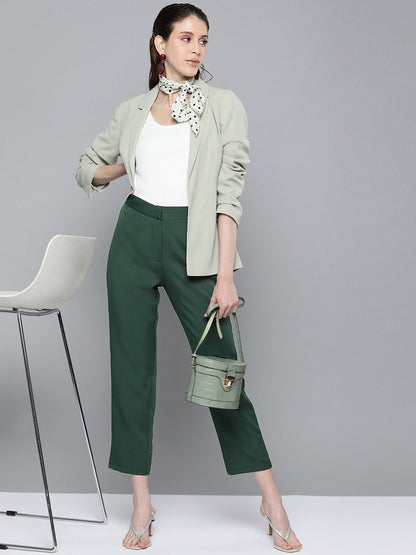 Women's Emerald Green Tapered Pants