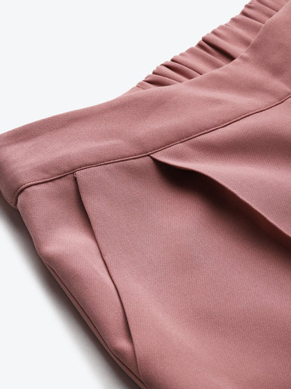Women's Pink Tailored Fit Pants