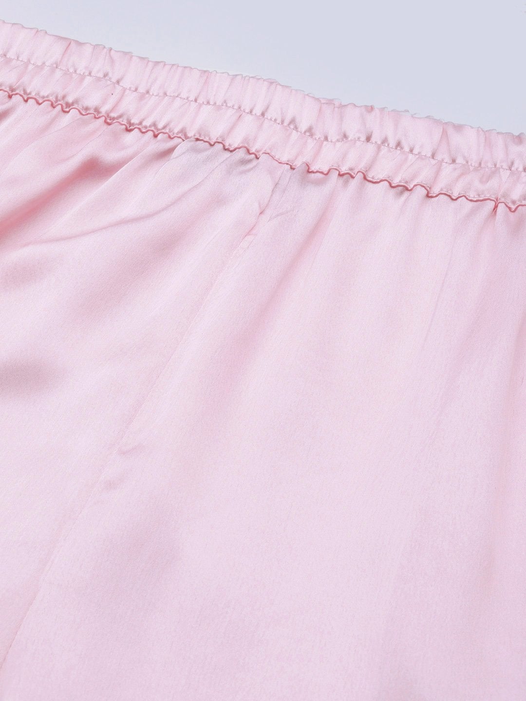 Women's Pink Satin Night Suit
