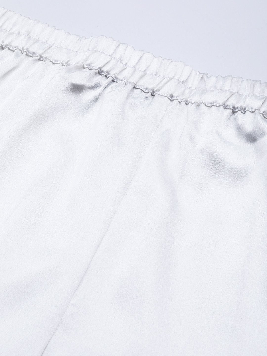 Women's White Satin Night Suit