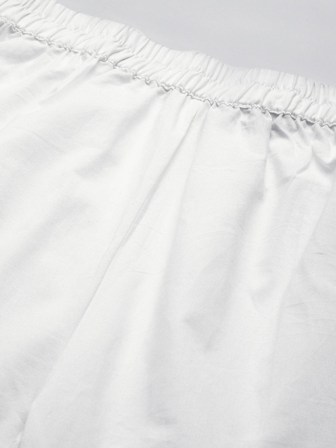 Women's Off-White Cotton Night Suit