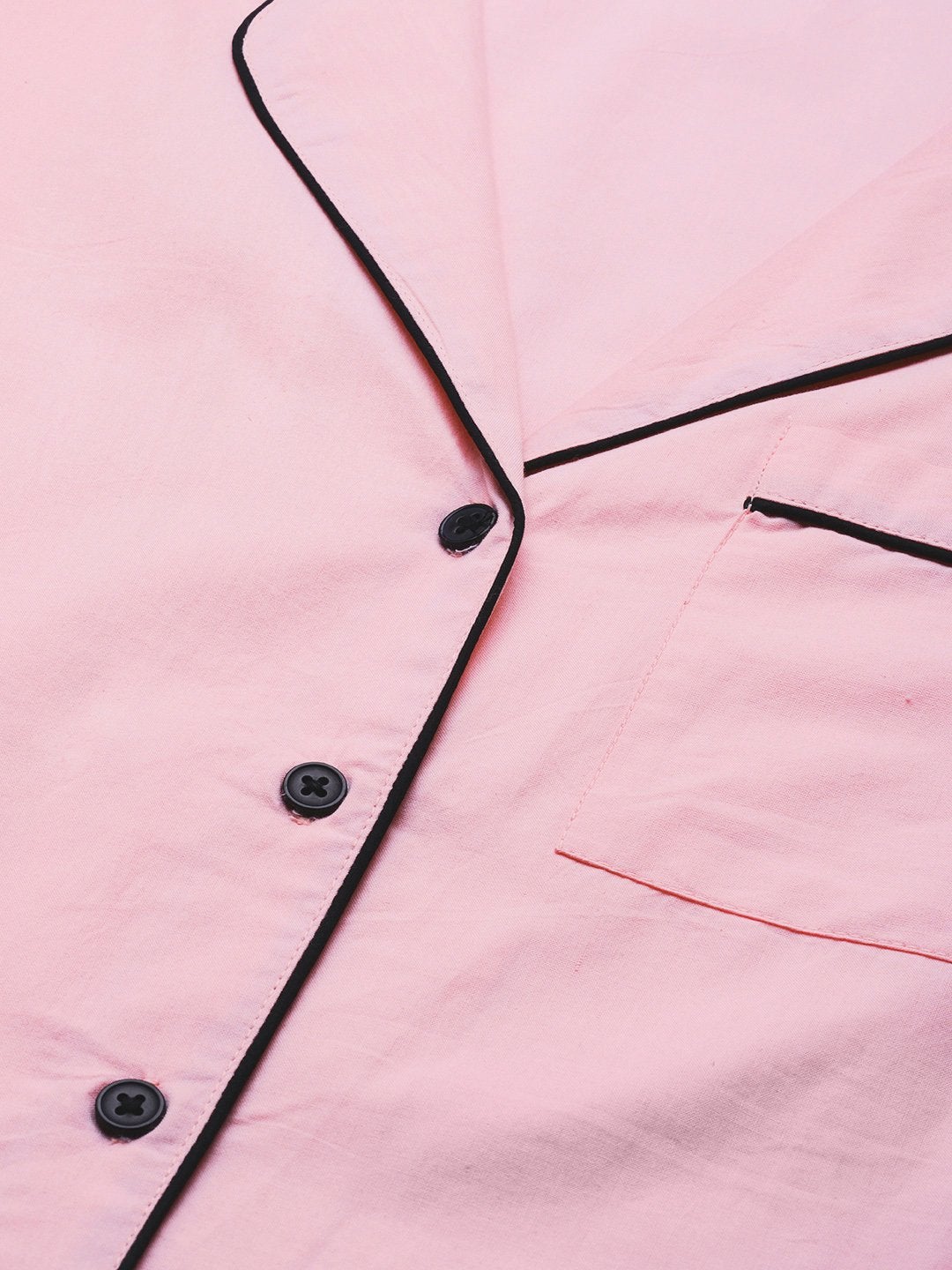 Women's Pink Cotton Night Suit
