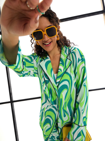 Women's Green Strong Co-Ord Set