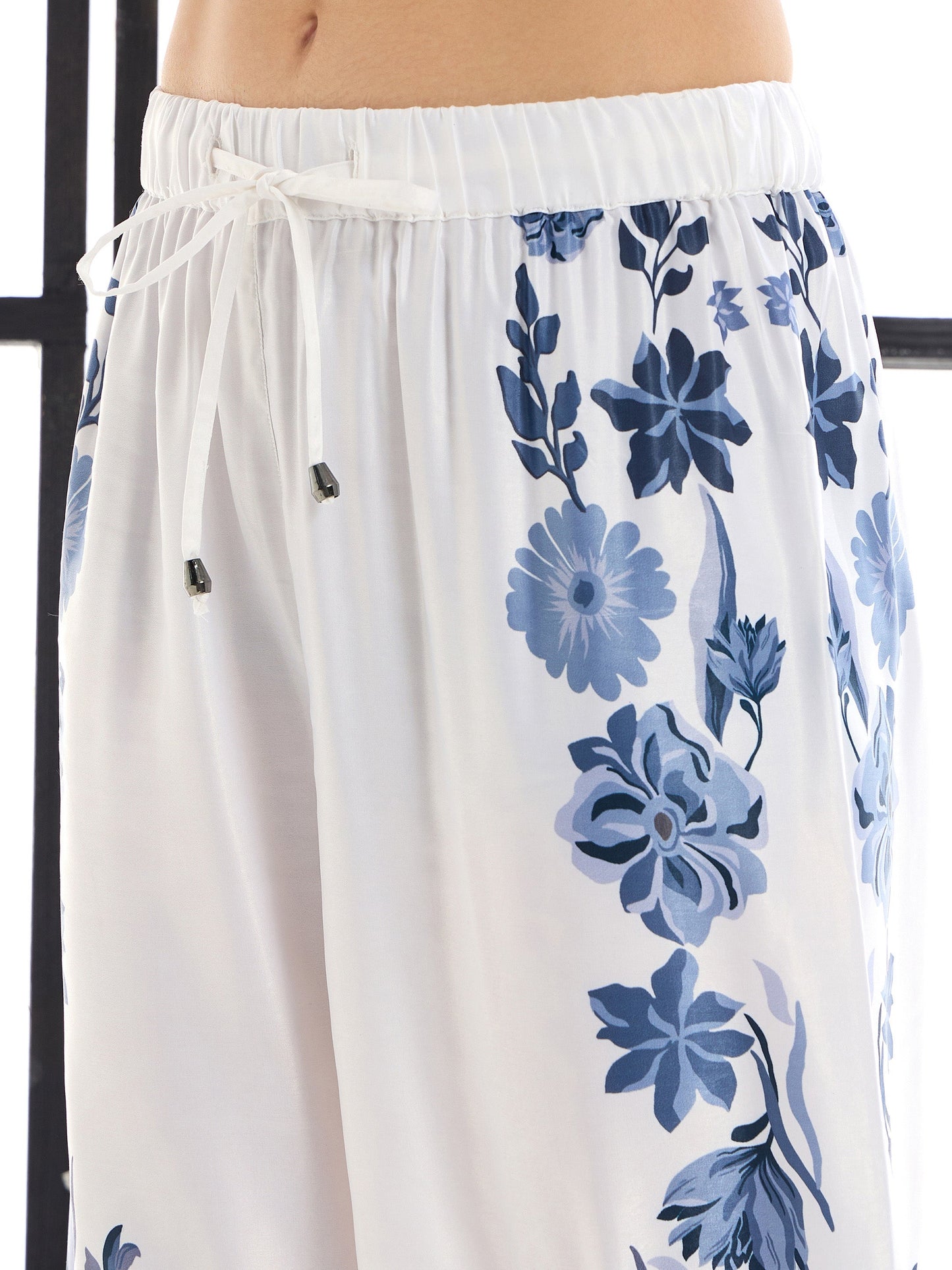 Women's White Floral Co-Ord Set