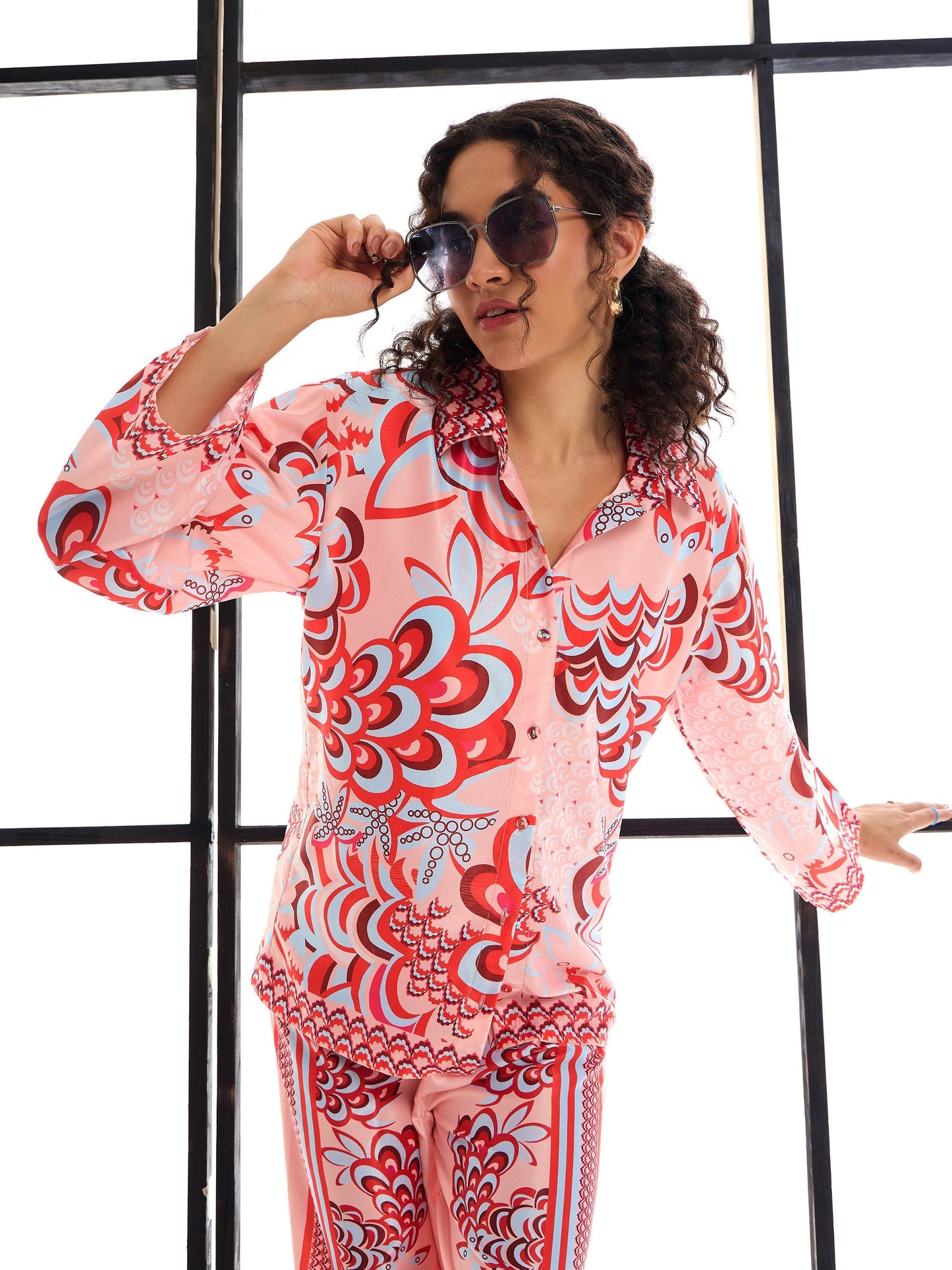 Women's Pink Floral Co-Ord Set