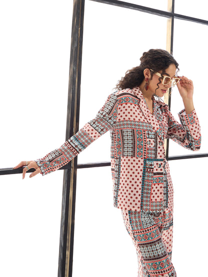 Women's Peach Strong Co-Ord Set