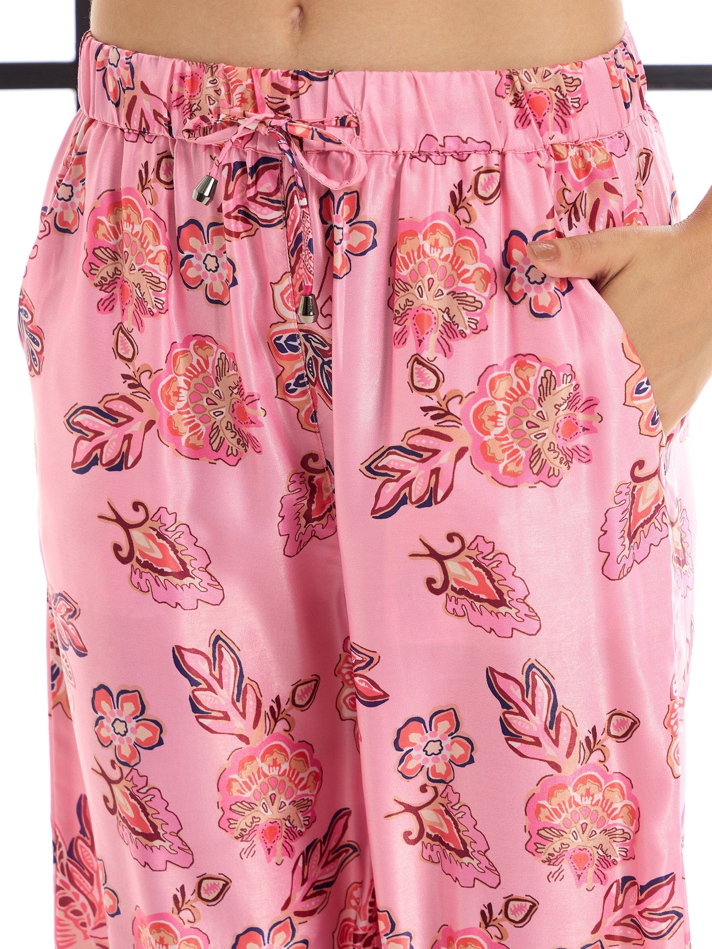 Women's White Floral Co-Ord Set