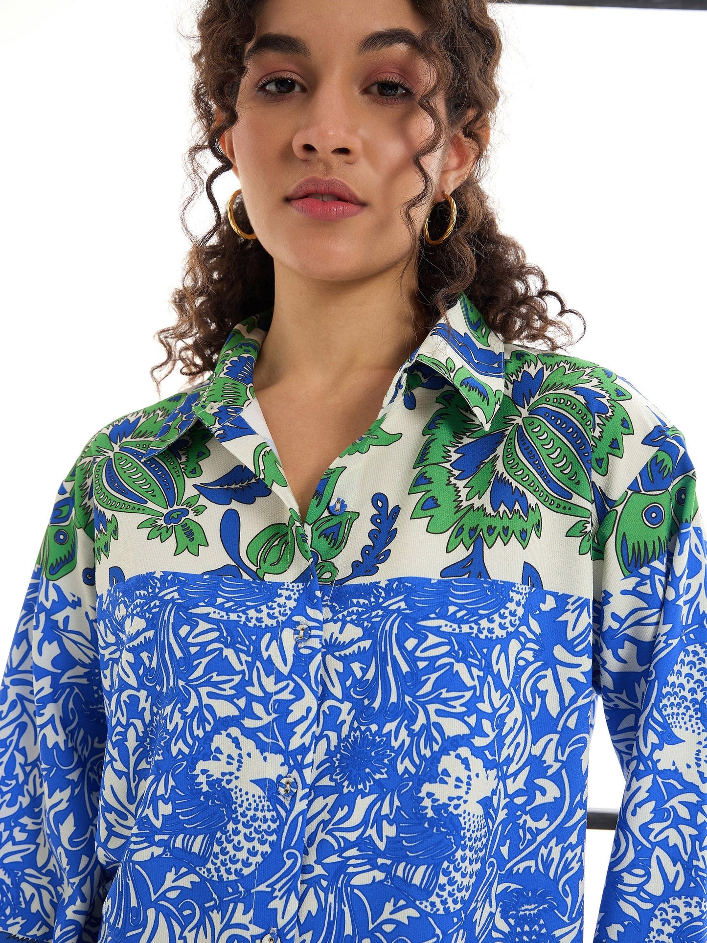 Women's Green Floral Co-Ord Set