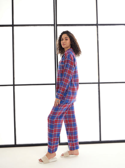 Women's Red Strong Night Suit