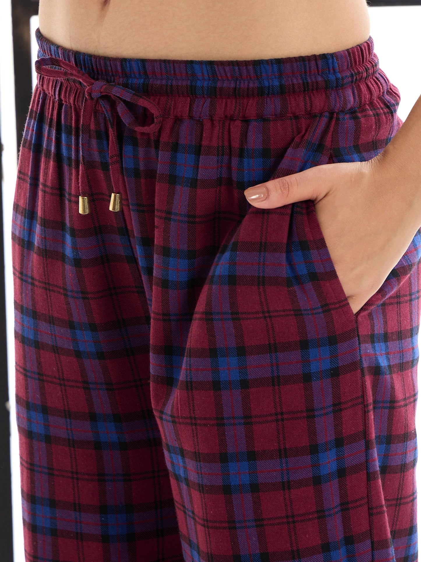 Women's Maroon Strong Night Suit