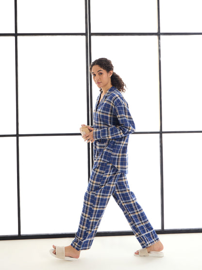 Women's Blue Strong Night Suit