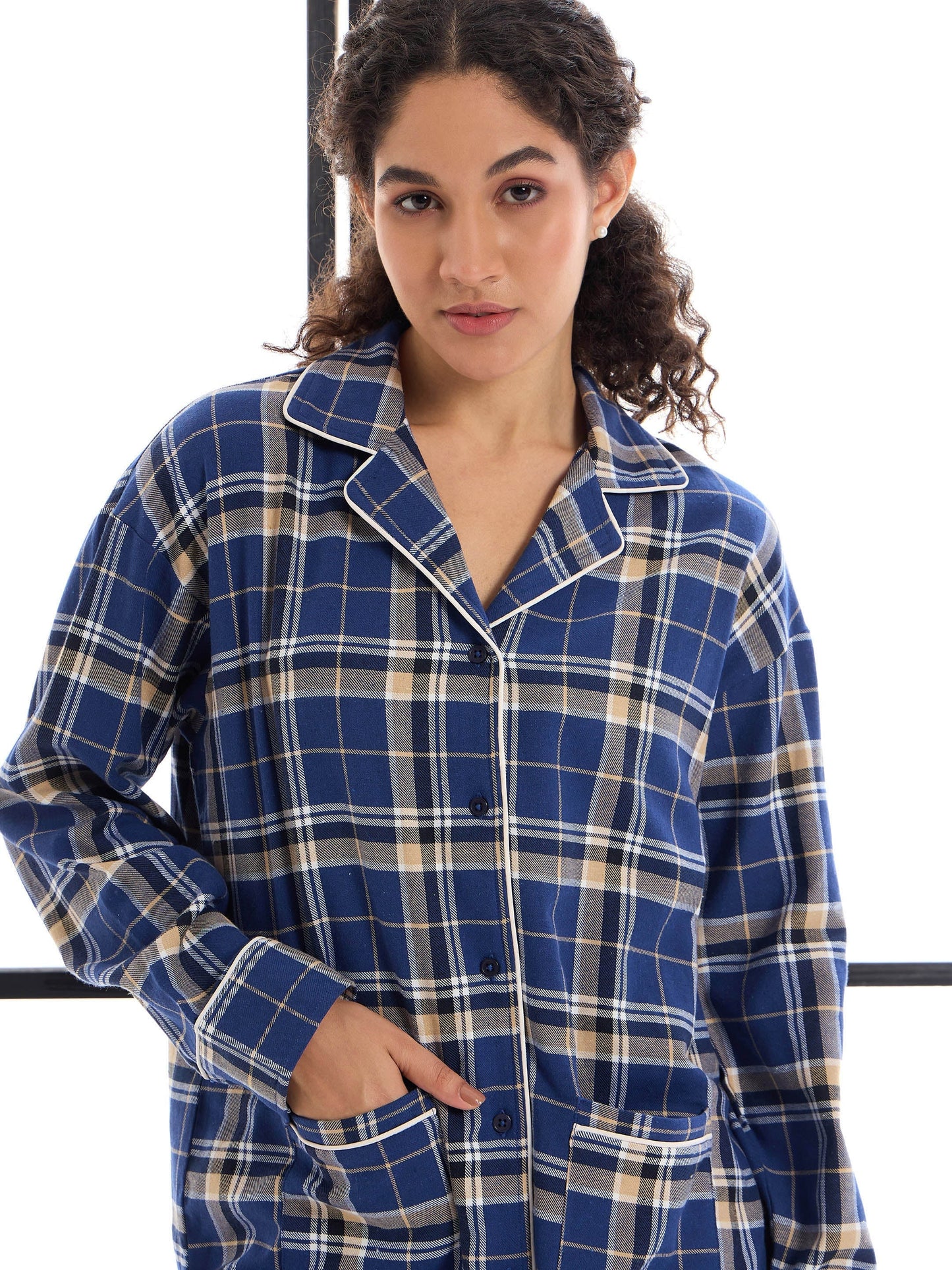Women's Blue Strong Night Suit