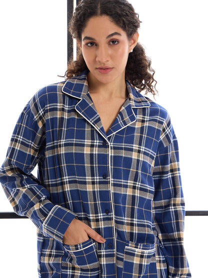 Women's Blue Strong Night Suit