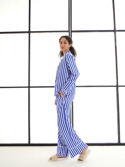 Women's Blue Strong Night Suit