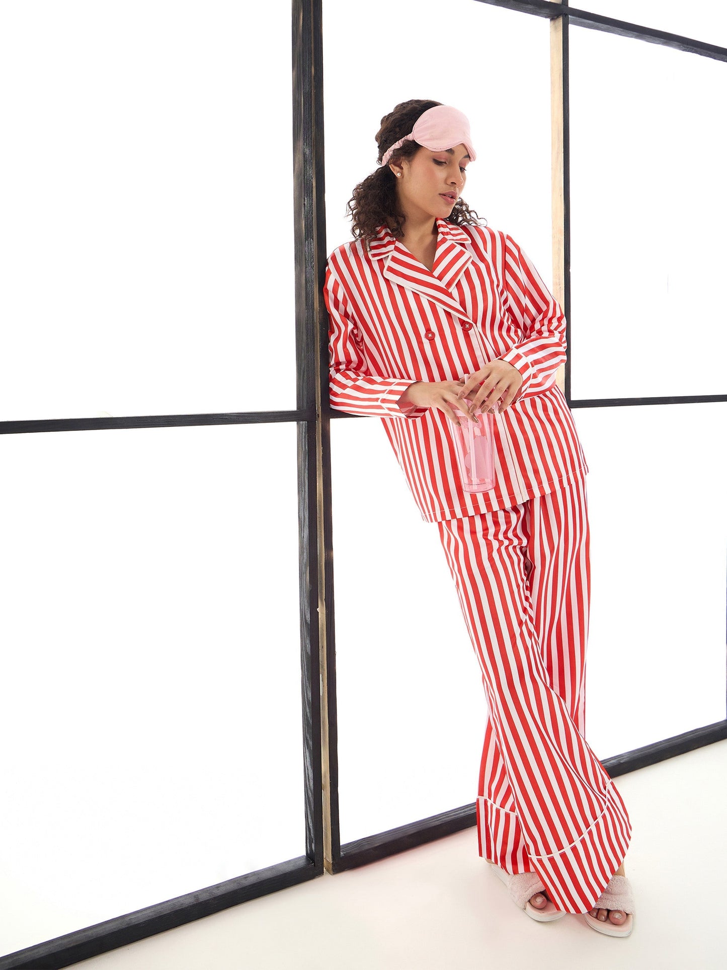 Women's Red Strong Night Suit