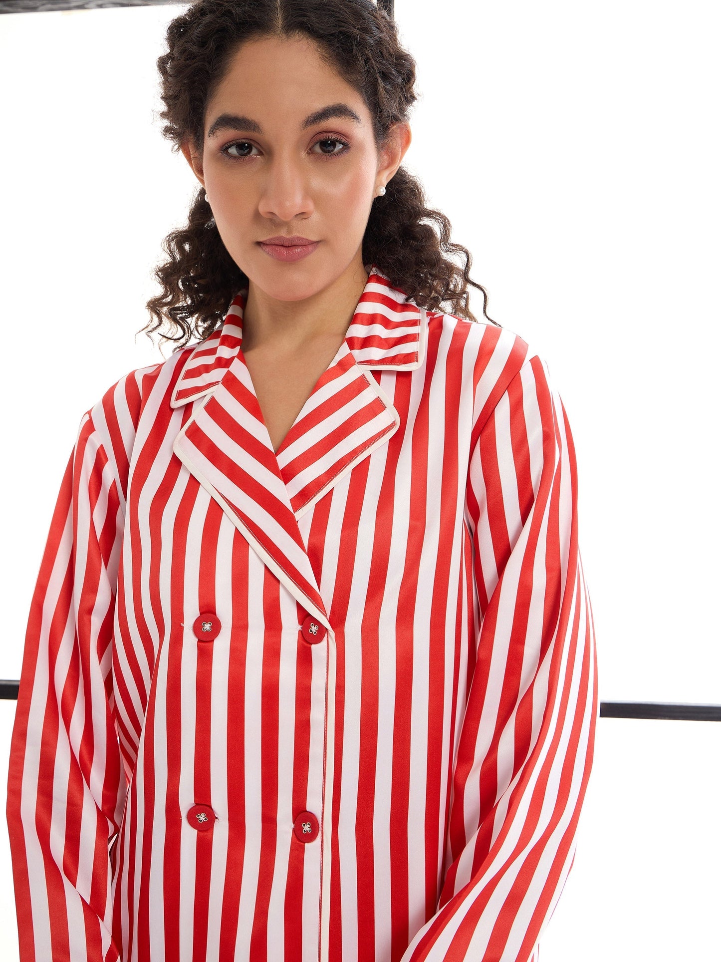 Women's Red Strong Night Suit