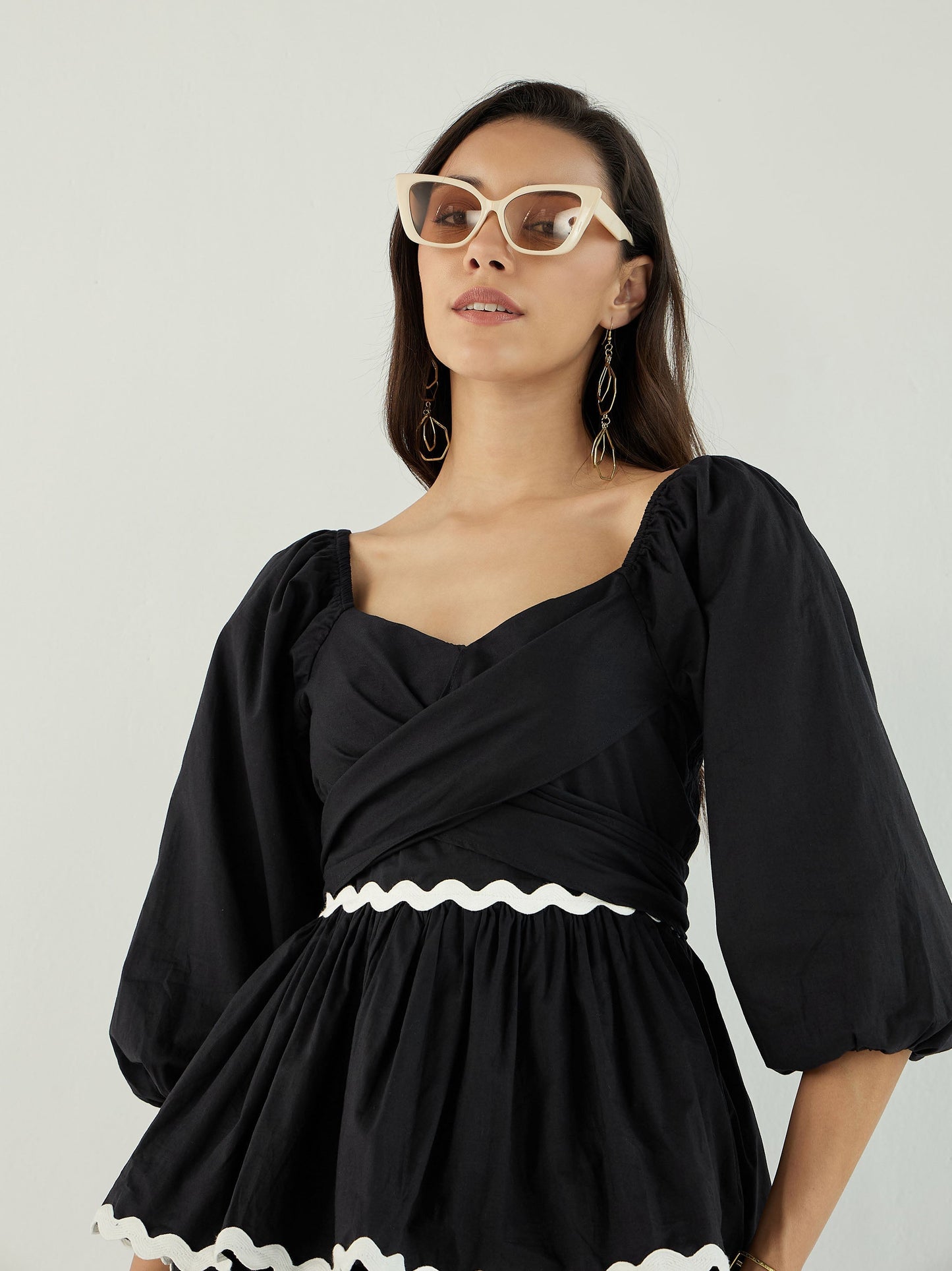 Women's Black Solid Co-Ord Set