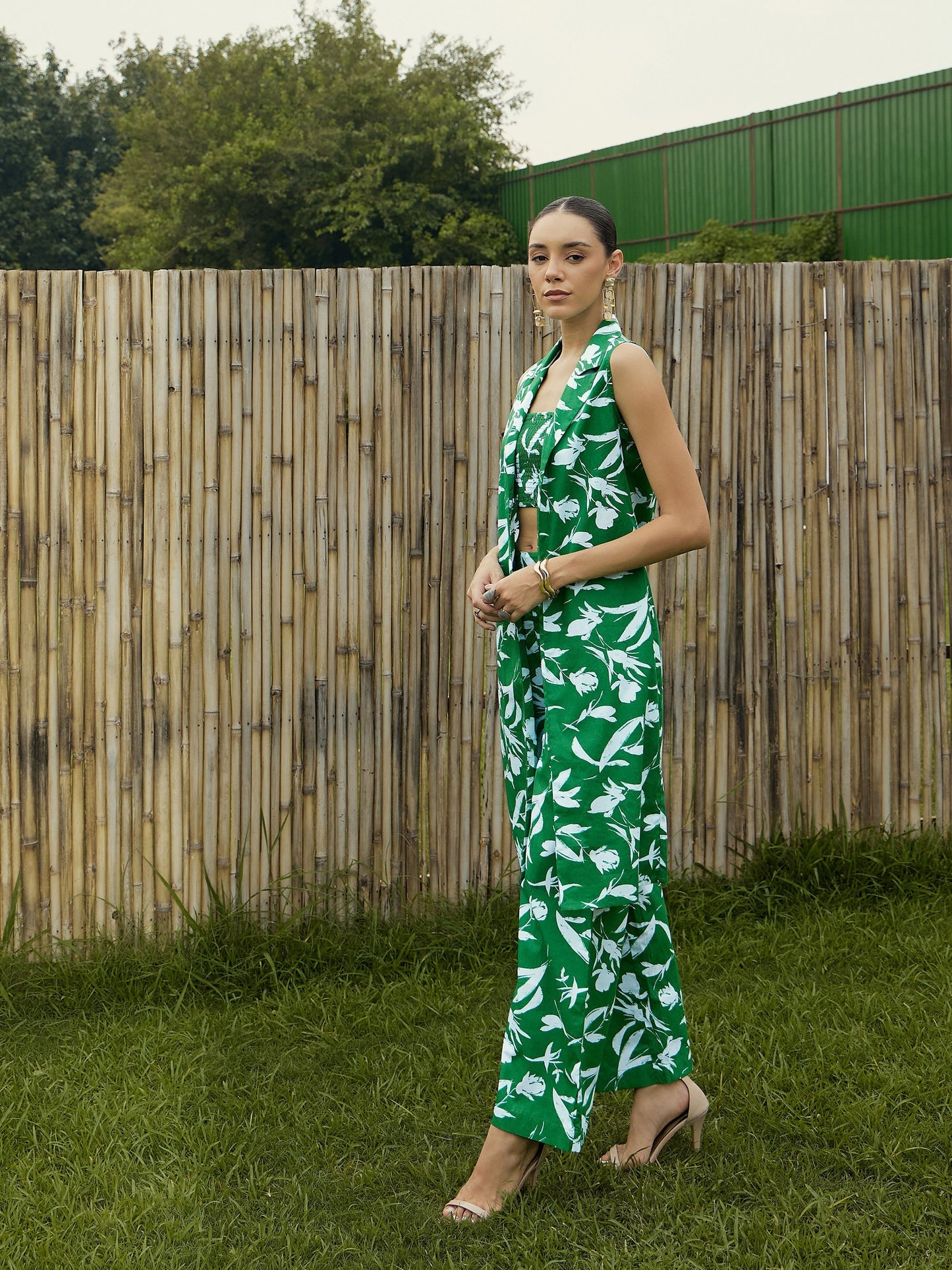 Women's Green Floral Co-Ord Set