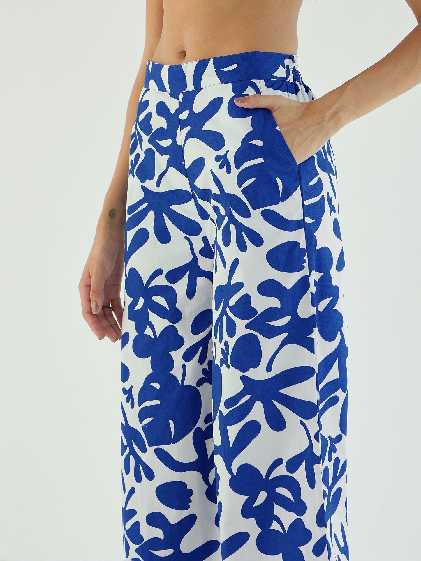 Women's Blue Floral Co-Ord Set
