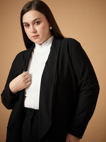 Women's Black Solid Co-Ord Set