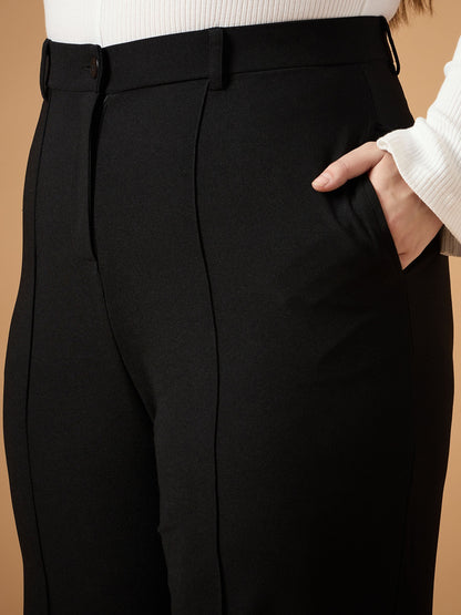 Women's Black Solid Co-Ord Set