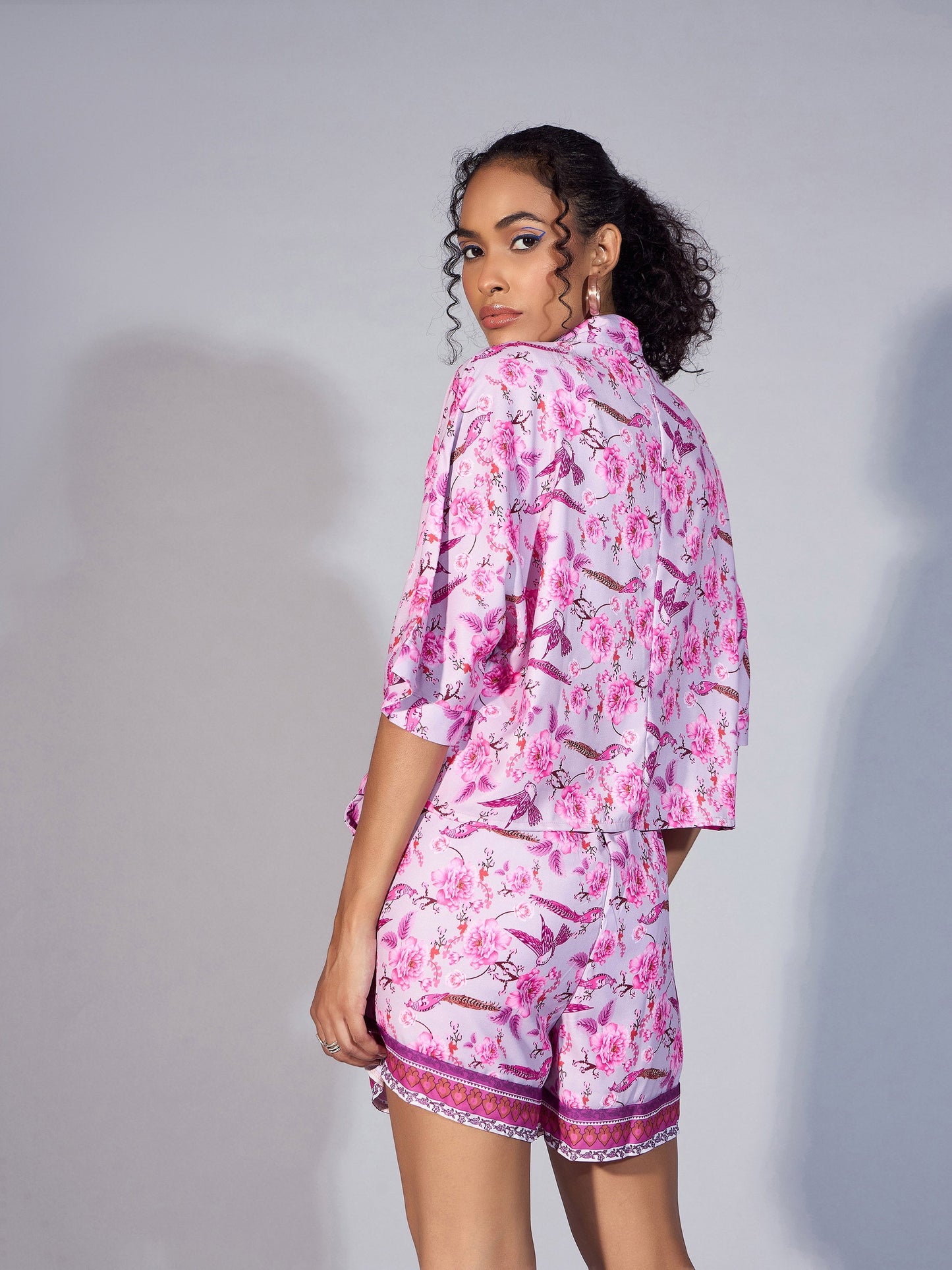 Women's Pink Floral Co-Ord Set