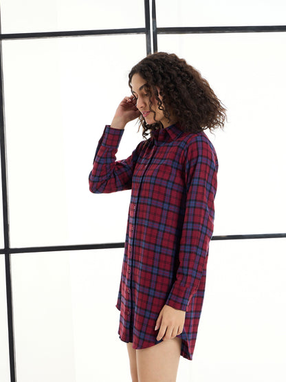Women's Maroon Strong Dress