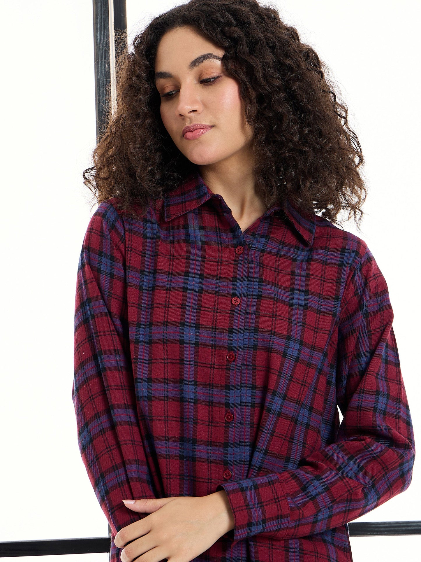 Women's Maroon Strong Dress
